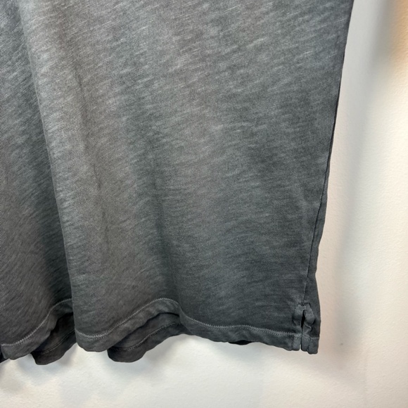 Marine Layer Mens Vintage Heavy Slub Polo Shirt Gray Long Sleeve Pocket Sz Large - Picture 7 of 9